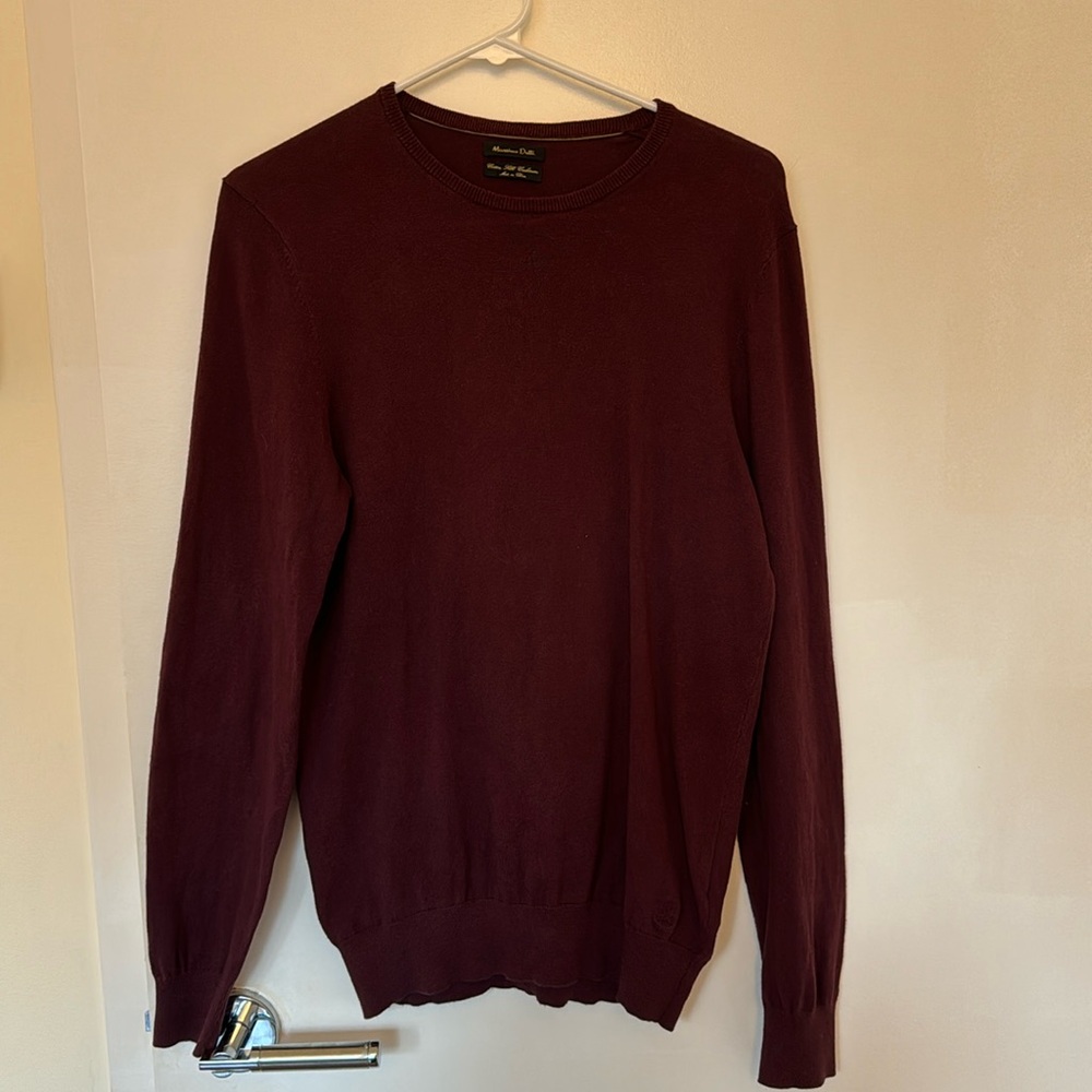 Massimo Dutti Sweaters | Cotton Silk Cashmere Sweater with Quilted Elbows